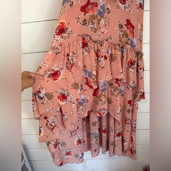 Cinq a Sept Jamie Georgette Floral Tiered Dress - Picture 2 of 13